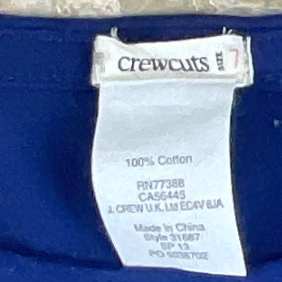 Crewcuts Navy shift dress with coral party discs Size 7 - Picture 5 of 7